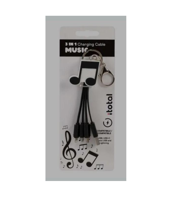 Cable USB 3en1 Musica