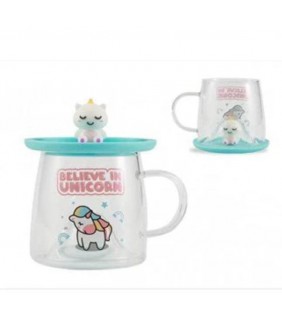Vaso con Charm Unicornio