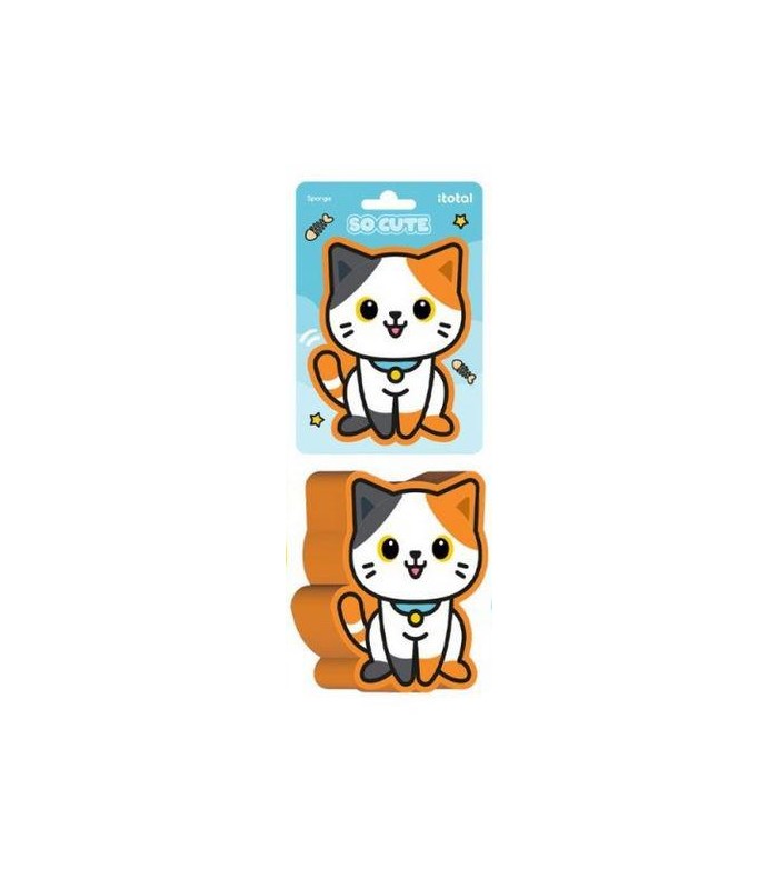 ESPONJA GATO NARANJA