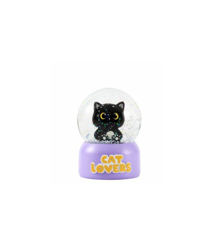 Bola de Nieve Gato Negro 7 Cm