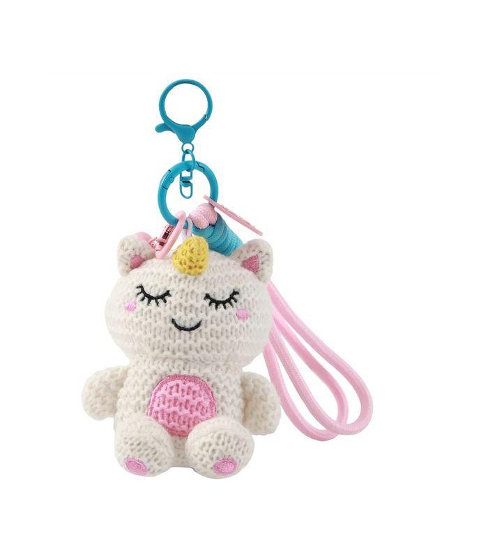 LLAVERO CROCHET UNICORNIO