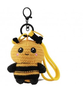 LLAVERO CROCHET ABEJA