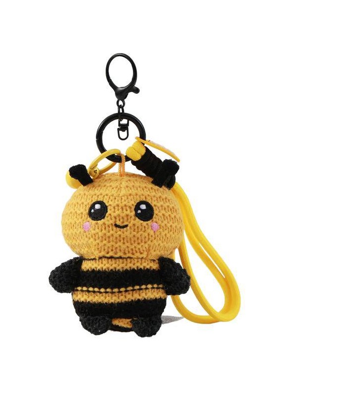 LLAVERO CROCHET ABEJA