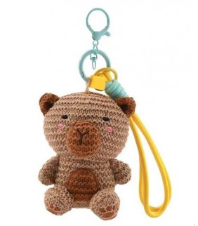 LLAVERO CROCHET CAPIBARA