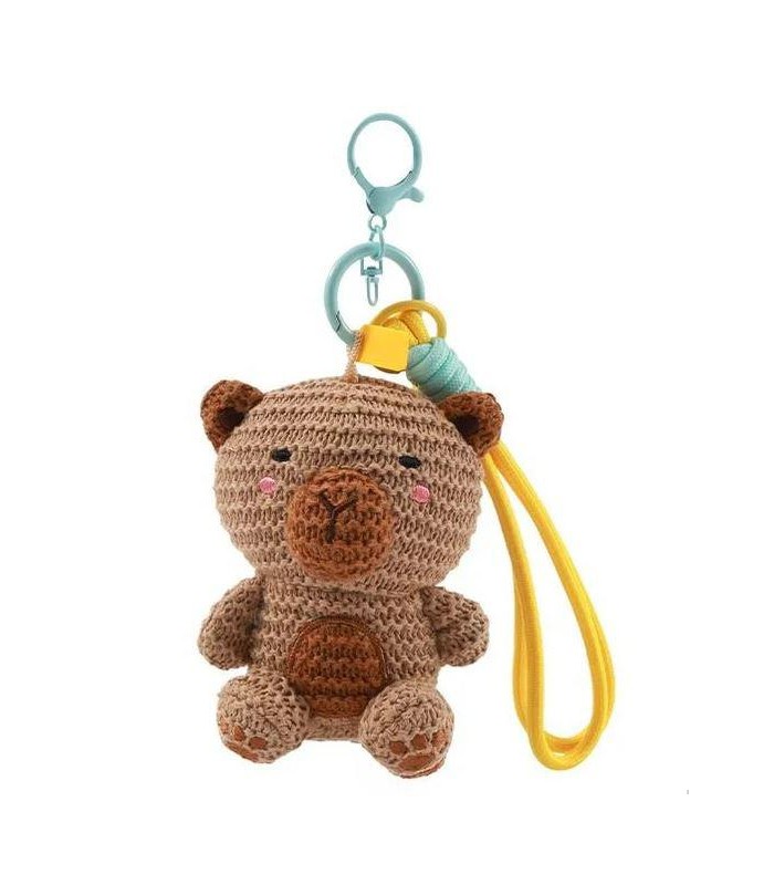 LLAVERO CROCHET CAPIBARA