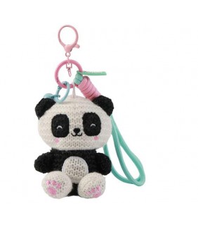 LLAVERO CROCHET PANDA