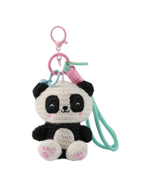 LLAVERO CROCHET PANDA