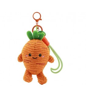 LLAVERO CROCHET ZANAHORIA