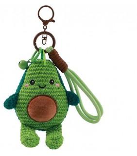 LLAVERO CROCHET AGUACATE