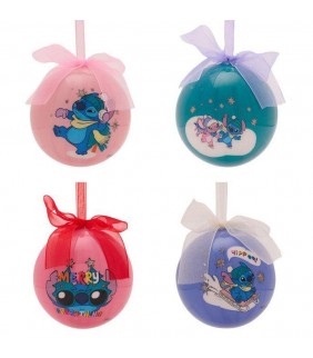 SET 4 BOLAS NAVIDAD STITCH DISNEY SIPECUSA
