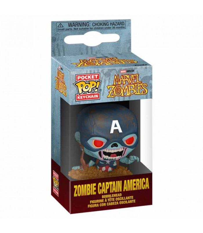 Llavero Pocket POP Marvel - Marvel Zombies Capitan